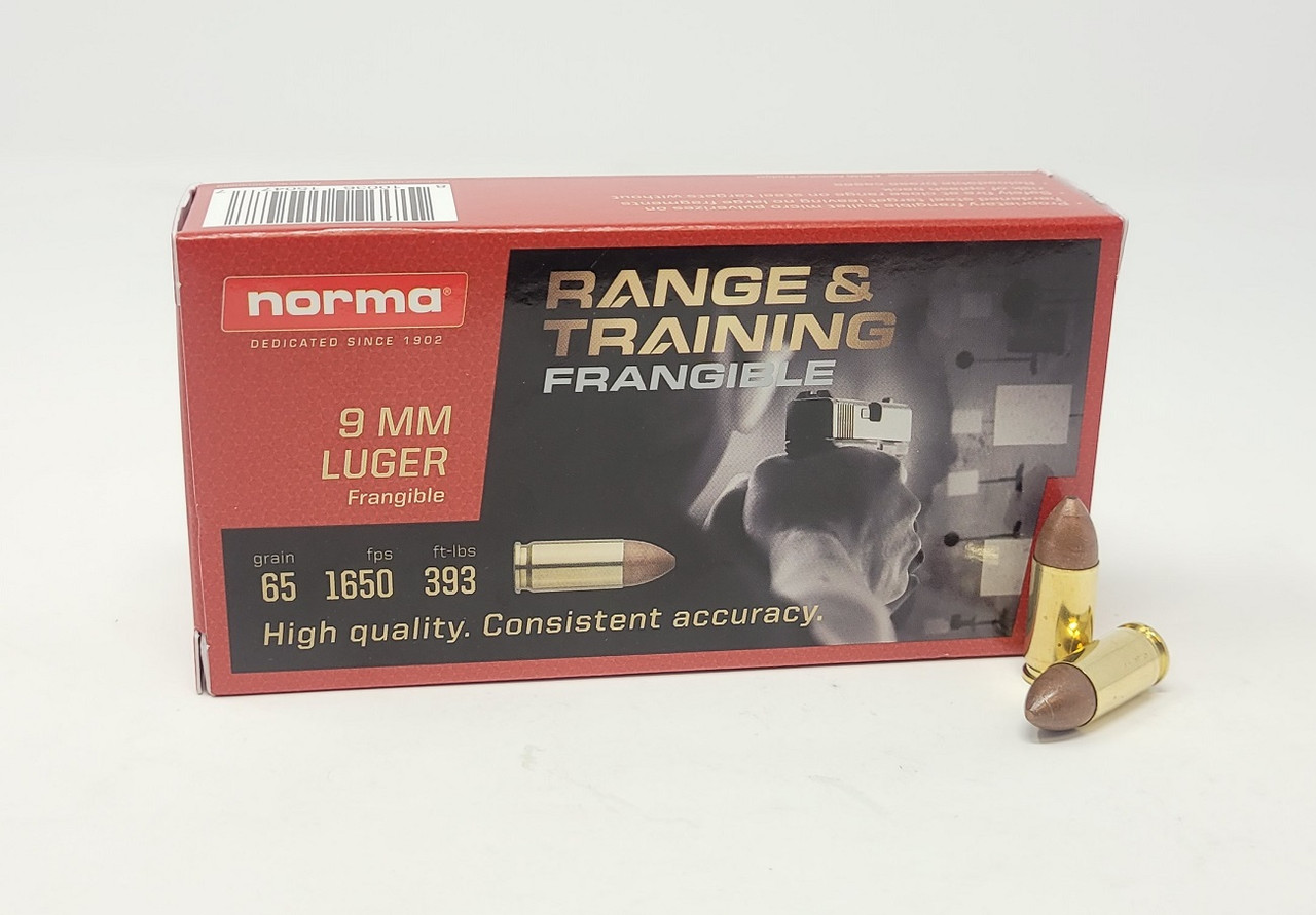 Norma Tactical Luger Frangible Ammo