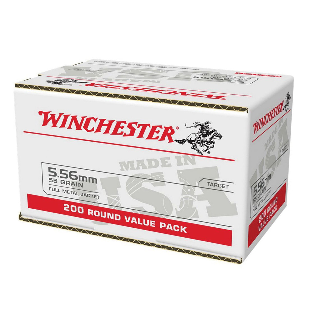 5.56 NATO Ammo - Bulk Winchester M193 Ammo WM193200CASE Range FMJ Bulk Winchester M193 WM193200CASE Range FMJ Ammo