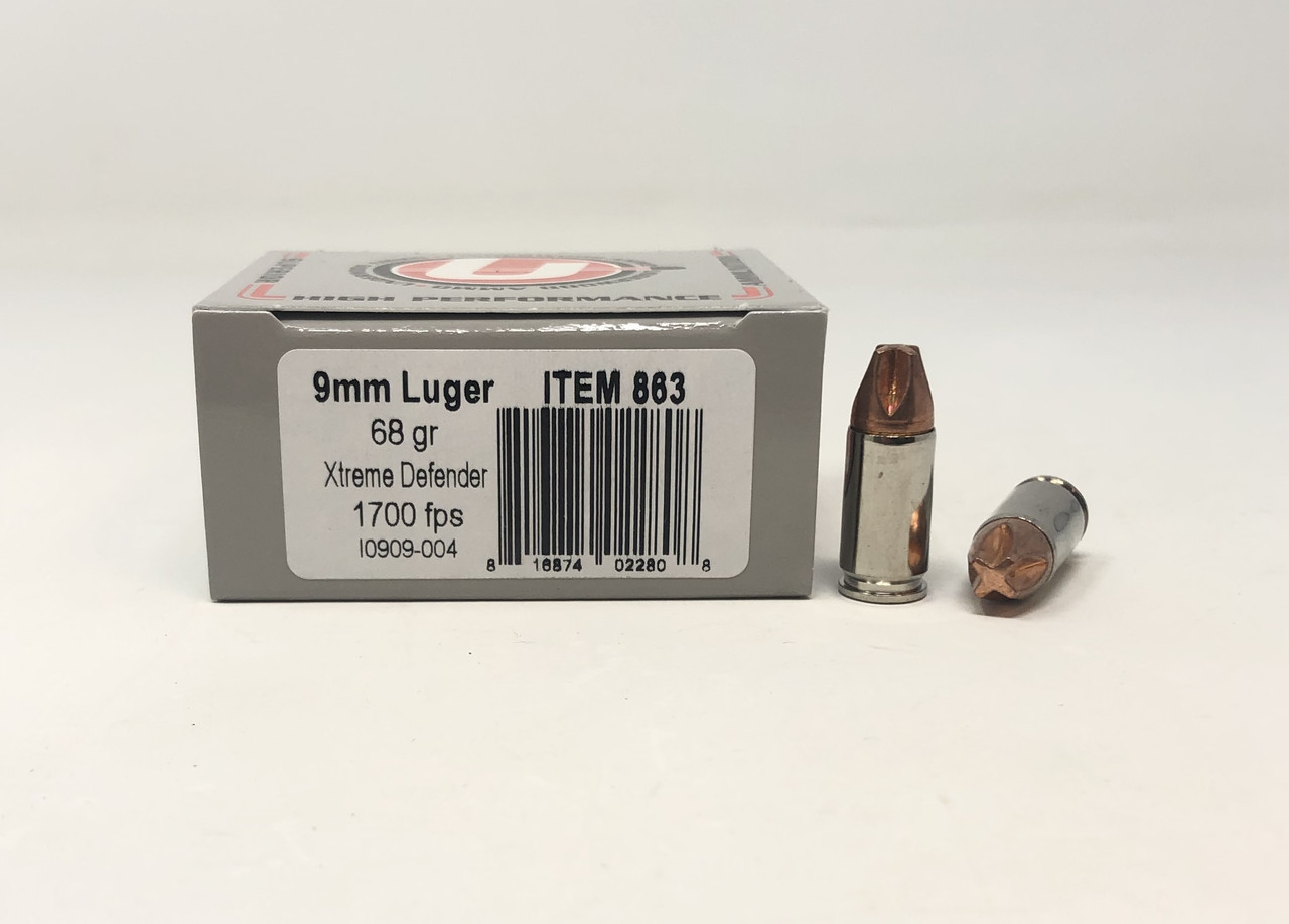 Underwood Luger Xtreme Defender Ammo