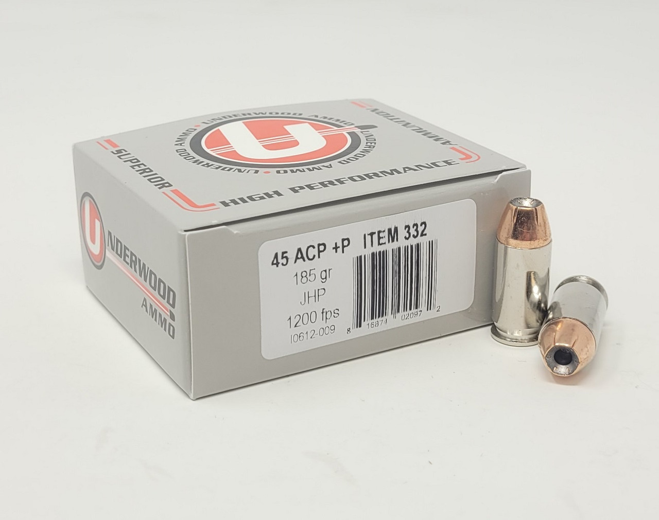 Underwood HP JHP +P Ammo