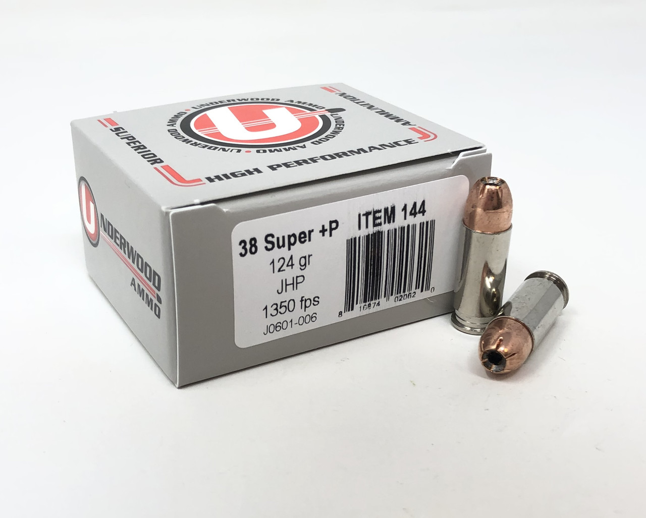 Underwood Comp HP JHP +P Ammo