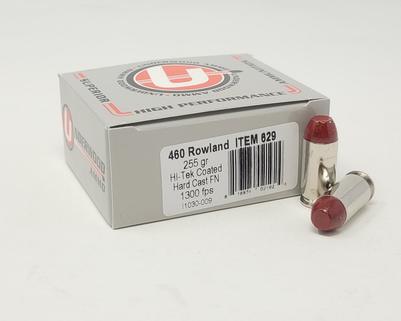 Underwood Hard Cast Coated Flat Nose Ammo