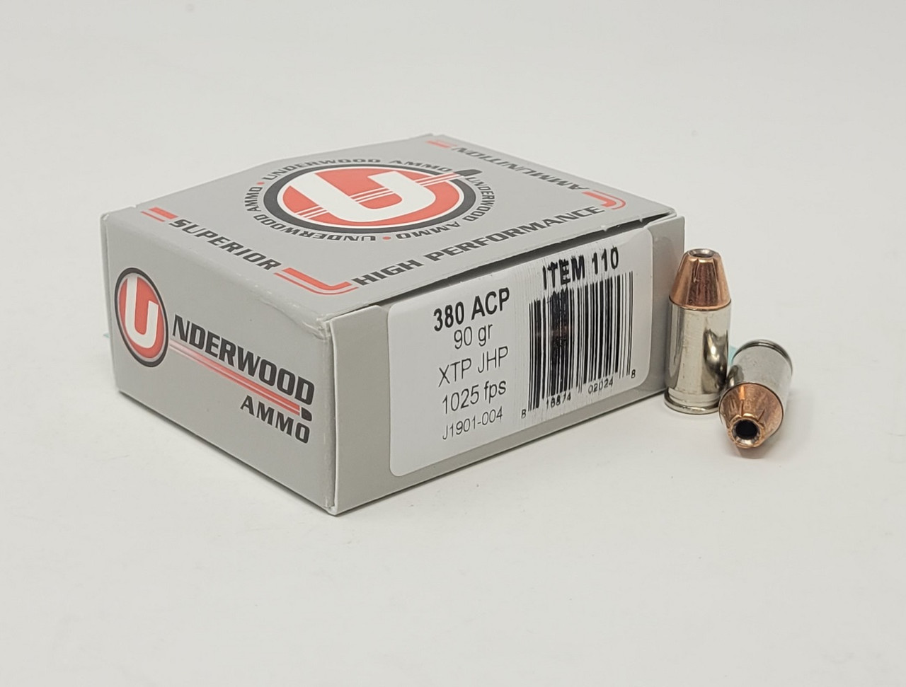 380 Auto Ammo - Underwood Ammo XTP JHP Underwood XTP JHP Ammo