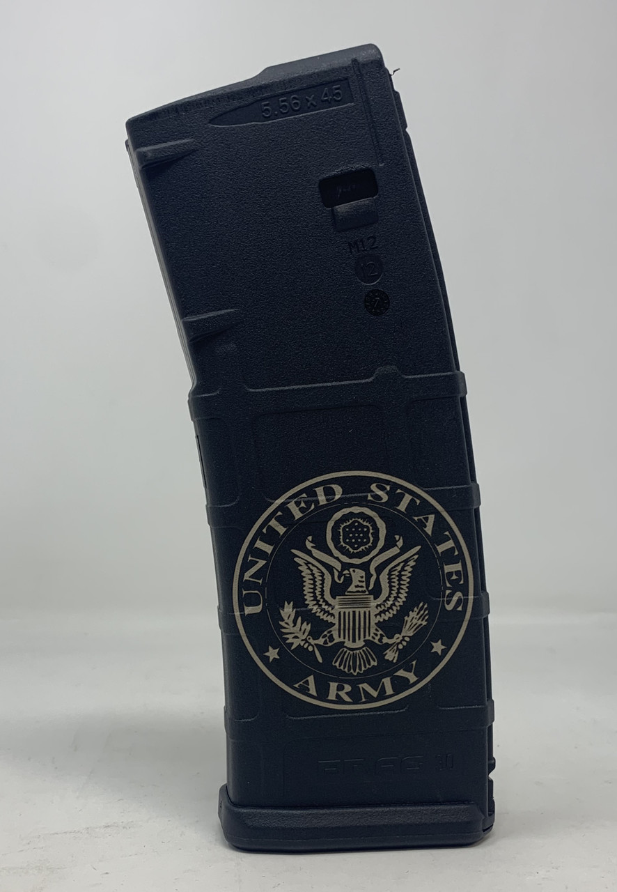 Magpul GEN 2 AR-15 5.56x39mm/.223 Rem Magazine with US ARMY Double-Sided Engraving 30 Rounder