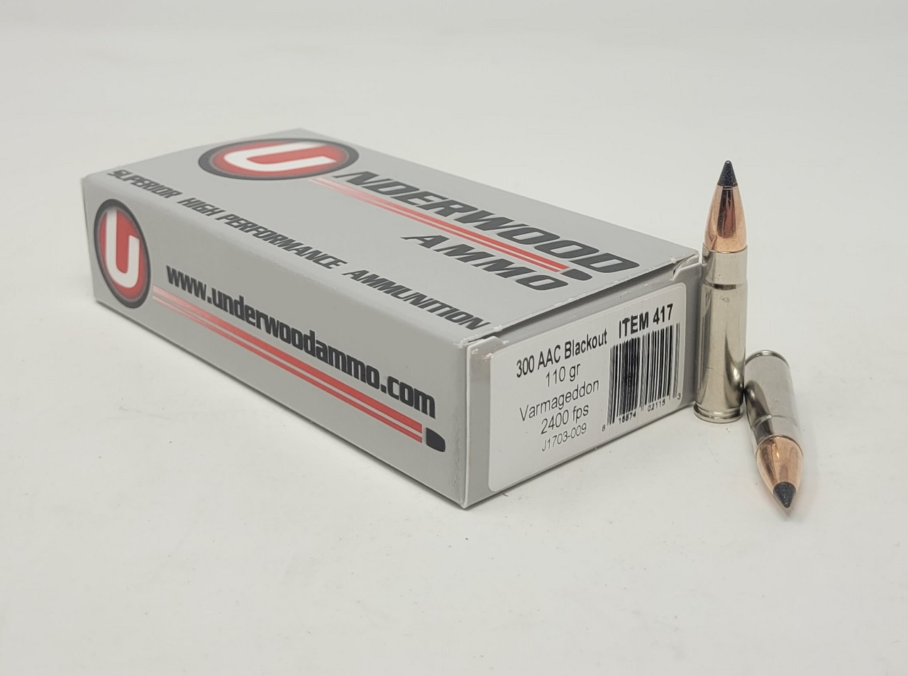 Underwood Flat Base Spitzer Tip Ammo
