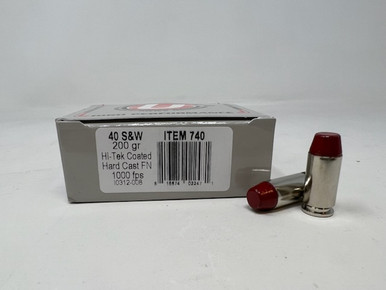 Underwood 40 S&W Ammunition UW740 200 Grain Hi-Tek Coated Hard