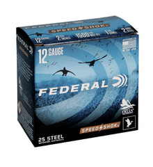 Federal 12 Gauge Ammunition Speed-Shok WF1452CASE 2-3/4" 1-1/8oz #2 Steel Shot 1500fps Case 250 Rounds