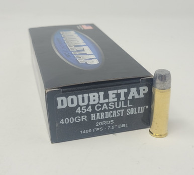 DoubleTap 454 Casull Ammunition 454C400HC 400 Grain Hard Cast Solid ...
