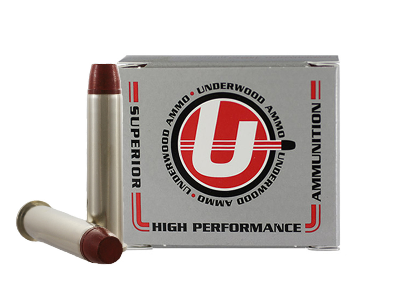 Underwood Government +P Long Flat Nose Gas Check Ammo