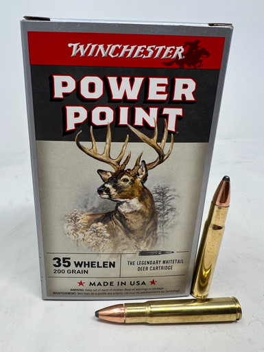 Winchester 35 Whelen Ammunition Power Point X35W 200 Grain Soft Point ...