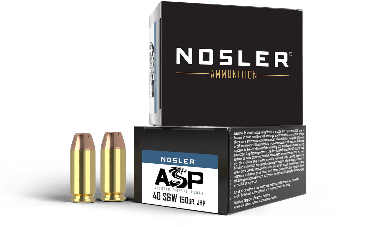 Nosler ASP HP JHP Ammo