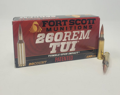 Fort Scott Munitions 260 Rem Ammunition FSM260130SCV2 130 Grain Solid ...