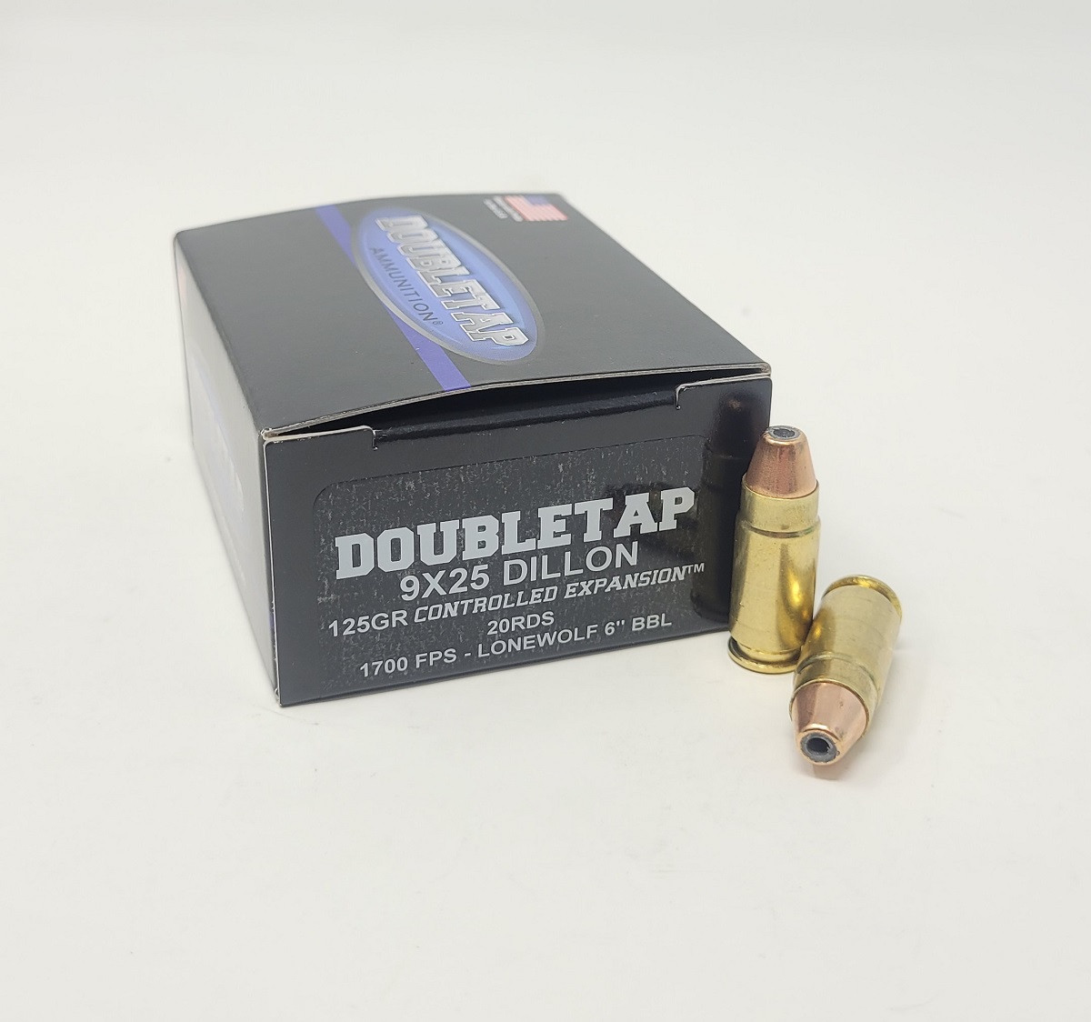 9x25mm Dillon Ammo - Doubletap Ammo Controlled Expansion HP JHP Doubletap Controlled Expansion HP JHP Ammo
