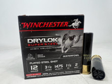 Winchester Drylok Super Steel 12 Gauge Ammunition SSH12LH2 #2 Shot 3-1/2" 1-1/2oz 1475fps 25 Rounds