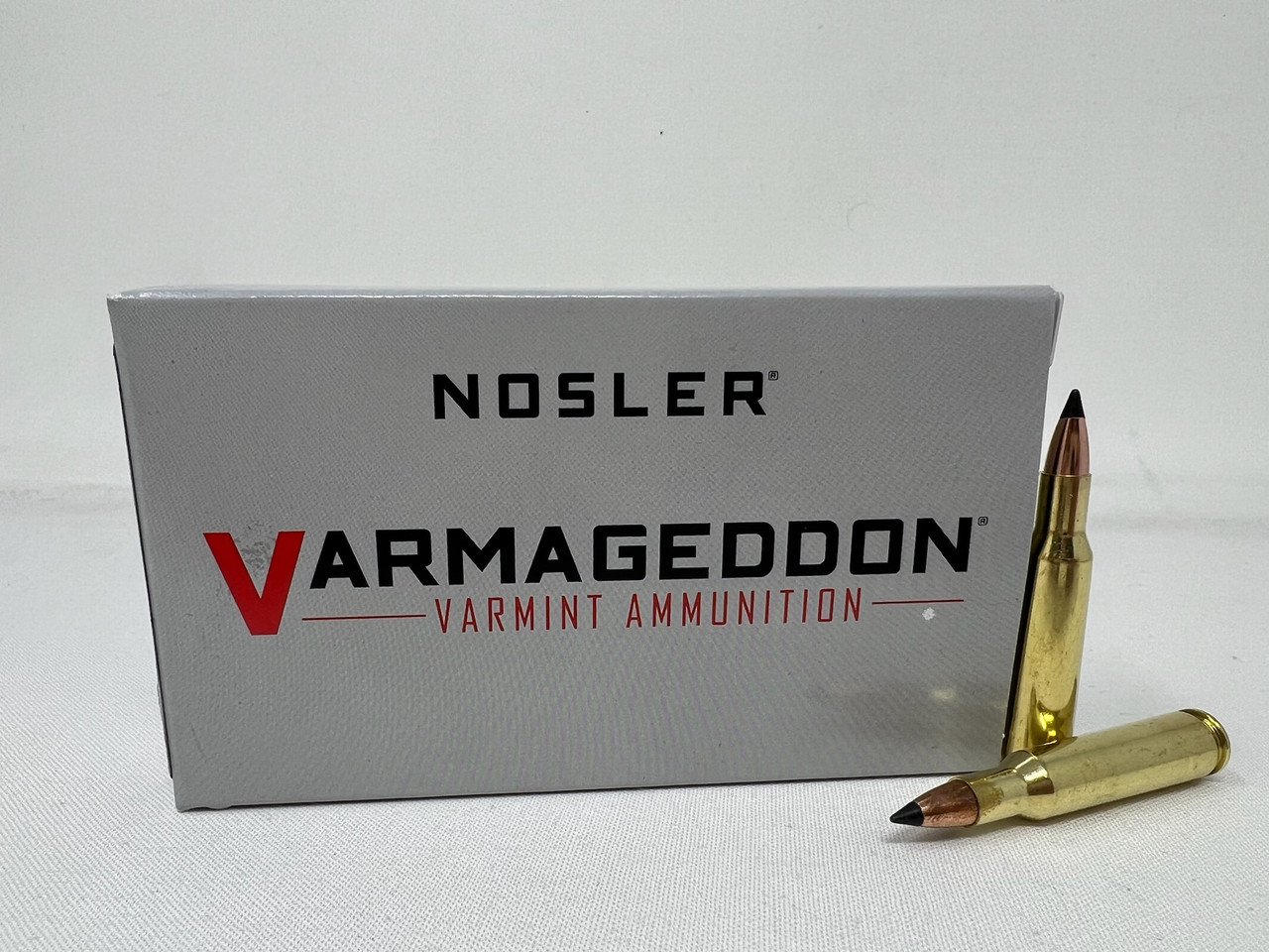 Nosler Varmint Varmageddon Flat-Base Tipped Ammo