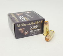 Sellier & Bellot 45 Auto Ammunition XRG Defense SB45XA 165 Grain Lead Free Hollow Point 25 Rounds