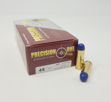 Precision One 45 Colt Ammunition PONE1477 250 Grain Polymer Coated