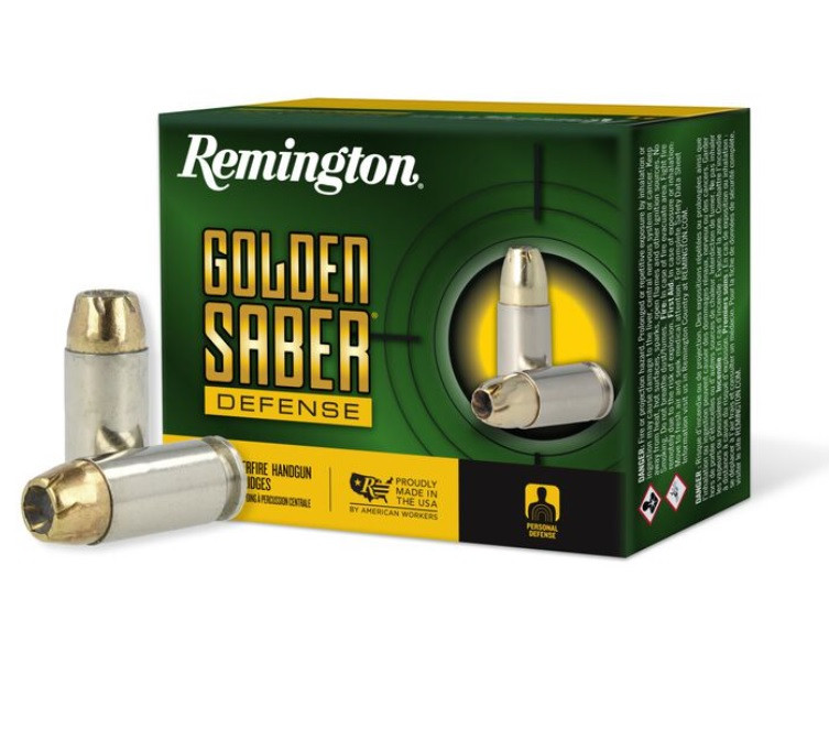 Remington Golden Saber Defense Brass HP JHP Ammo