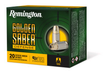 Remington 45 Auto Ammunition Golden Saber Defense GSD45APA 185 Grain Brass Jacketed Hollow Point 20 Rounds