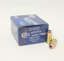 DoubleTap 380 Auto Ammunition Colt Defense DT380ACP90CD20 90 Grain Jacketed Hollow Pont 20 Rounds