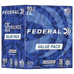 22LR Ammo - Bulk Federal Ammo Champion Lead HP Bulk Federal Champion Lead HP Ammo