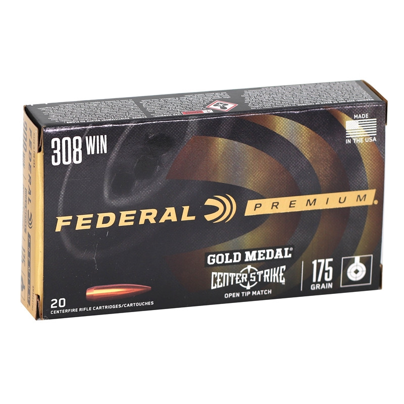Federal Gold Medal Center Strike Open Tip Match Ammo