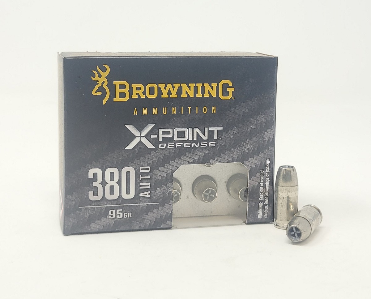 380 Auto Ammo - Browning Ammo X-Point Defense HP JHP Browning X-Point Defense HP JHP Ammo