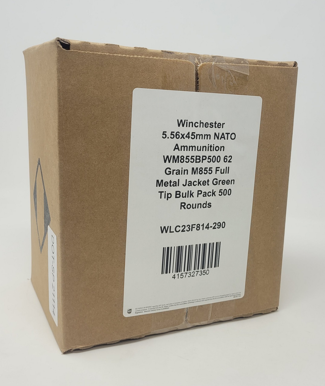Bulk Winchester WM855BP500 M855 Green Tip Bulk FMJ Ammo