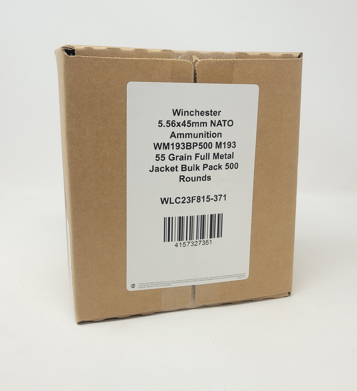 Bulk Winchester WM193BP500 M193 Bulk FMJ Ammo
