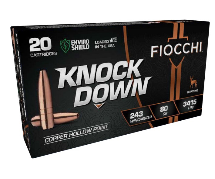 243 Win Ammo - Fiocchi Ammo Knock Down HP SCHP Fiocchi Knock Down HP SCHP Ammo