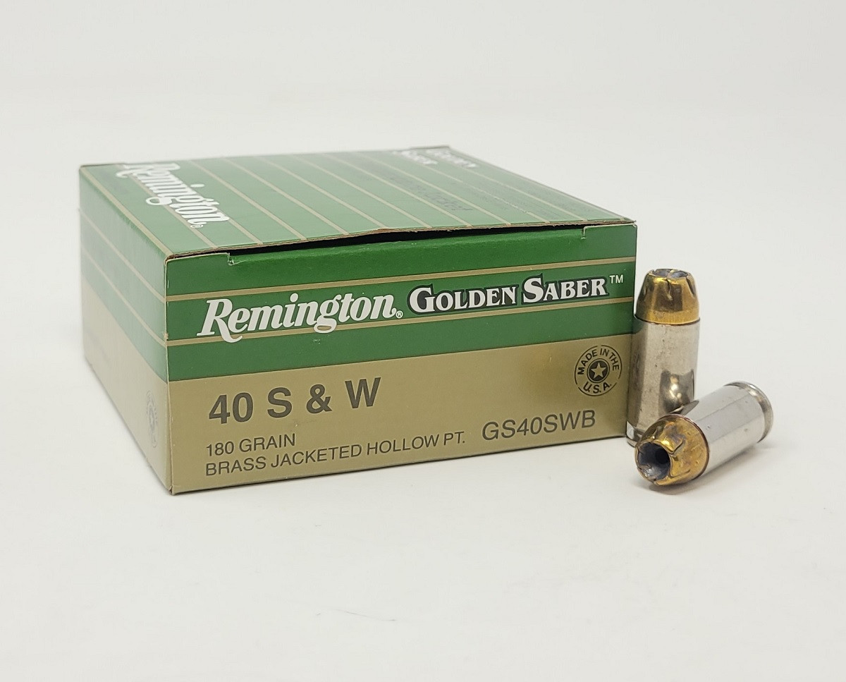 Remington Golden Saber Brass HP JHP Ammo