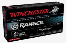 Winchester 45 Auto Ammunition Ranger T-Series RA45T 230 Grain Jacketed Hollow Point 50 Rounds