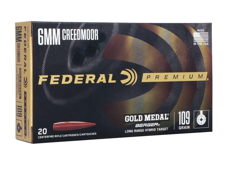 Federal Premium Gold Medal Berger Long Range Hybrid Target Ammo