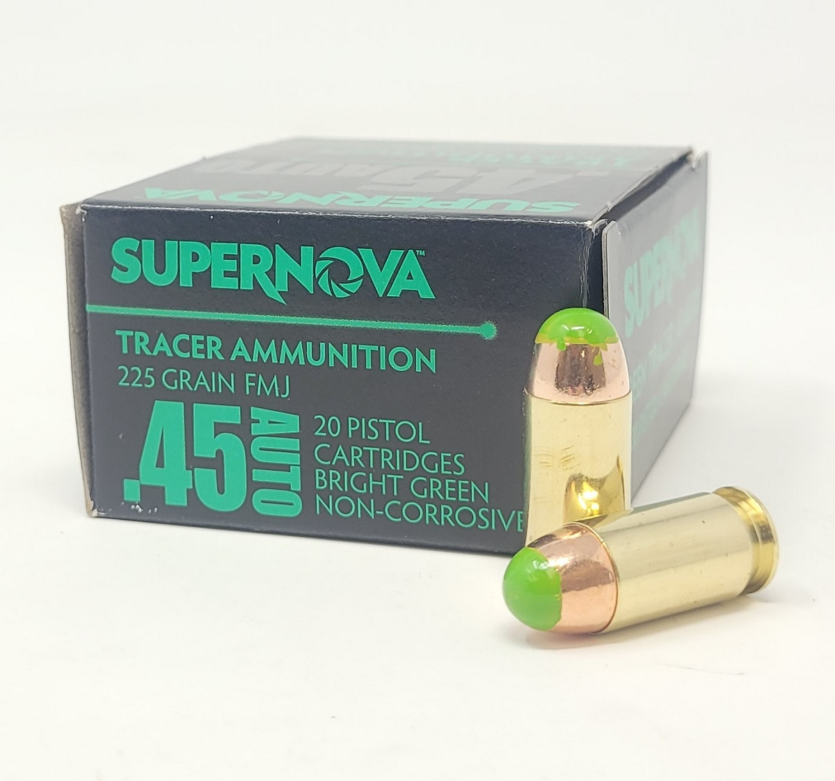 Supernova Green Tracer FMJ Ammo