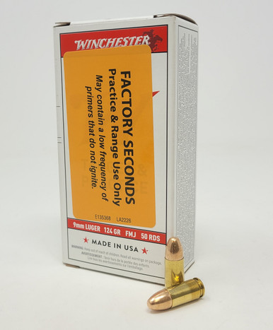 Winchester 9mm Target and Practice Factory Seconds ZZUSA9MM 124