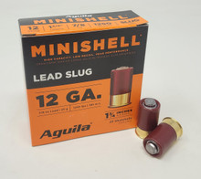 Aguila 12 Gauge Ammunition Minishell 1CHB1386 1-3/4" Lead Slug 7/8oz 1250fps 25 Rounds