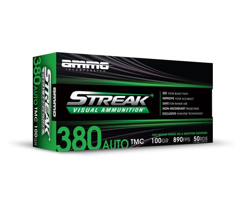 Ammo Inc Green Streak Visual Total Metal Coating Ammo
