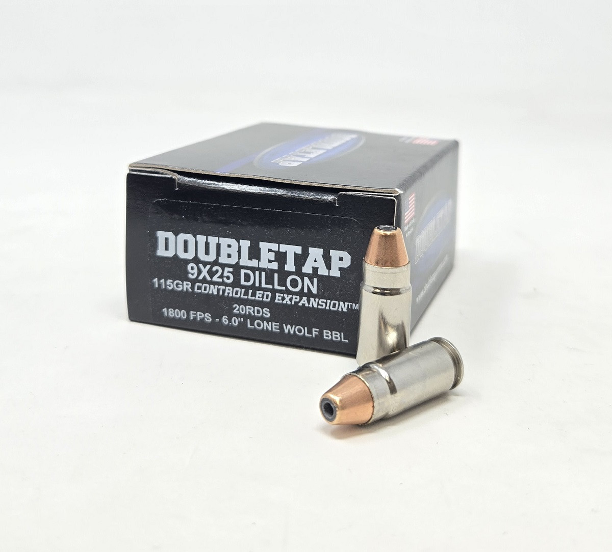 9x25mm Dillon Ammo - DoubleTap Ammo Controlled Expansion HP JHP DoubleTap Controlled Expansion HP JHP Ammo