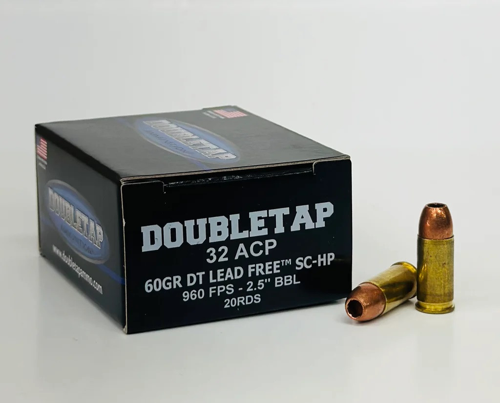 32 ACP Ammo - DoubleTap Ammo Lead Free HP SCHP DoubleTap Lead Free HP SCHP Ammo
