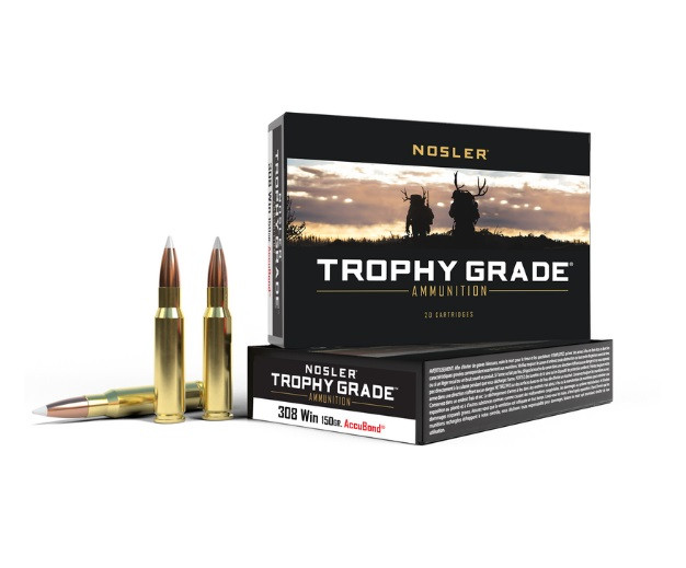308/7.62x51mm Ammo - Nosler Ammo Trophy Grade Accubond Nosler Trophy Grade Accubond Ammo