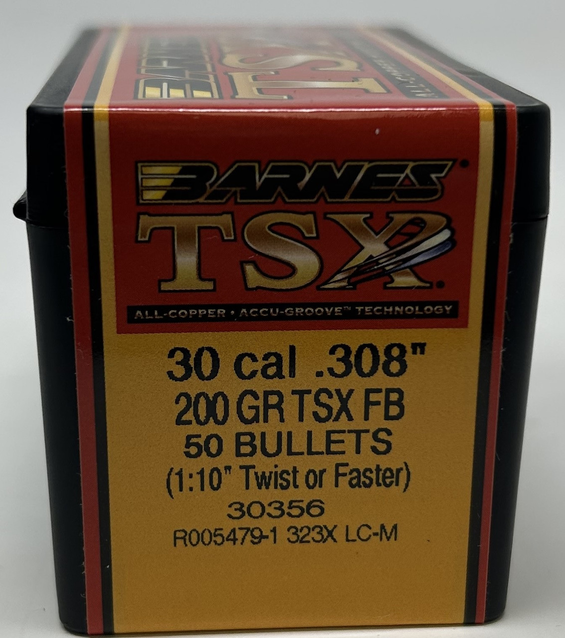 Barnes 30 Cal 308 Dia Reloading Bullets Copper TSX B30356 200 Grain Flat Base Hollow Point 50 Pieces