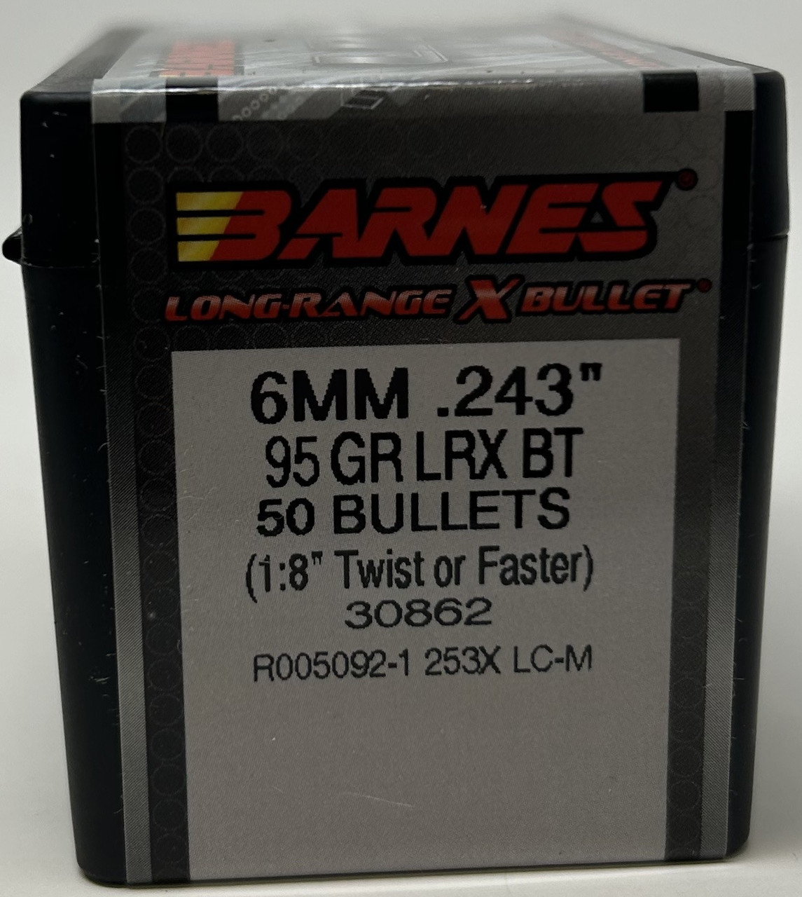 Barnes 6mm (.243 Dia) Reloading Bullets Copper LRX B30862 95 Grain Boat Tail Ballistic Tip 50 Pieces