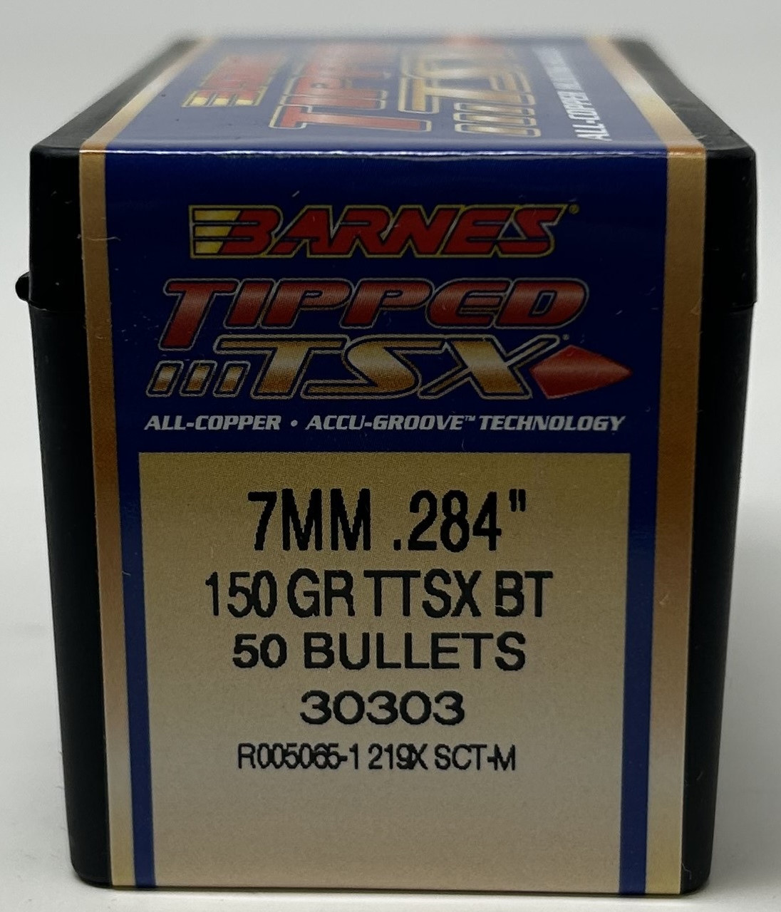 Barnes 7mm 284 Dia Reloading Bullets Copper TTSX B30303 150 Grain Boat Tail Ballistic Tip 50 Pieces