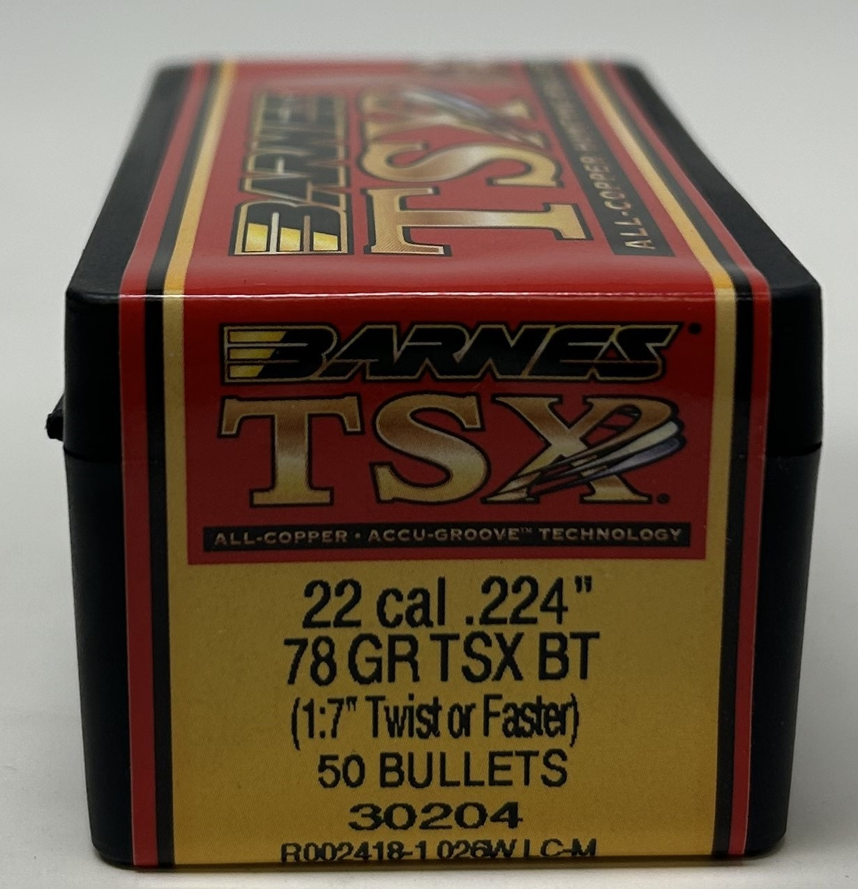 Barnes 224 Valkyrie 224 Dia Reloading Bullets Copper TSX B30204 78 Grain Boat Tail Hollow Point 50 Pieces