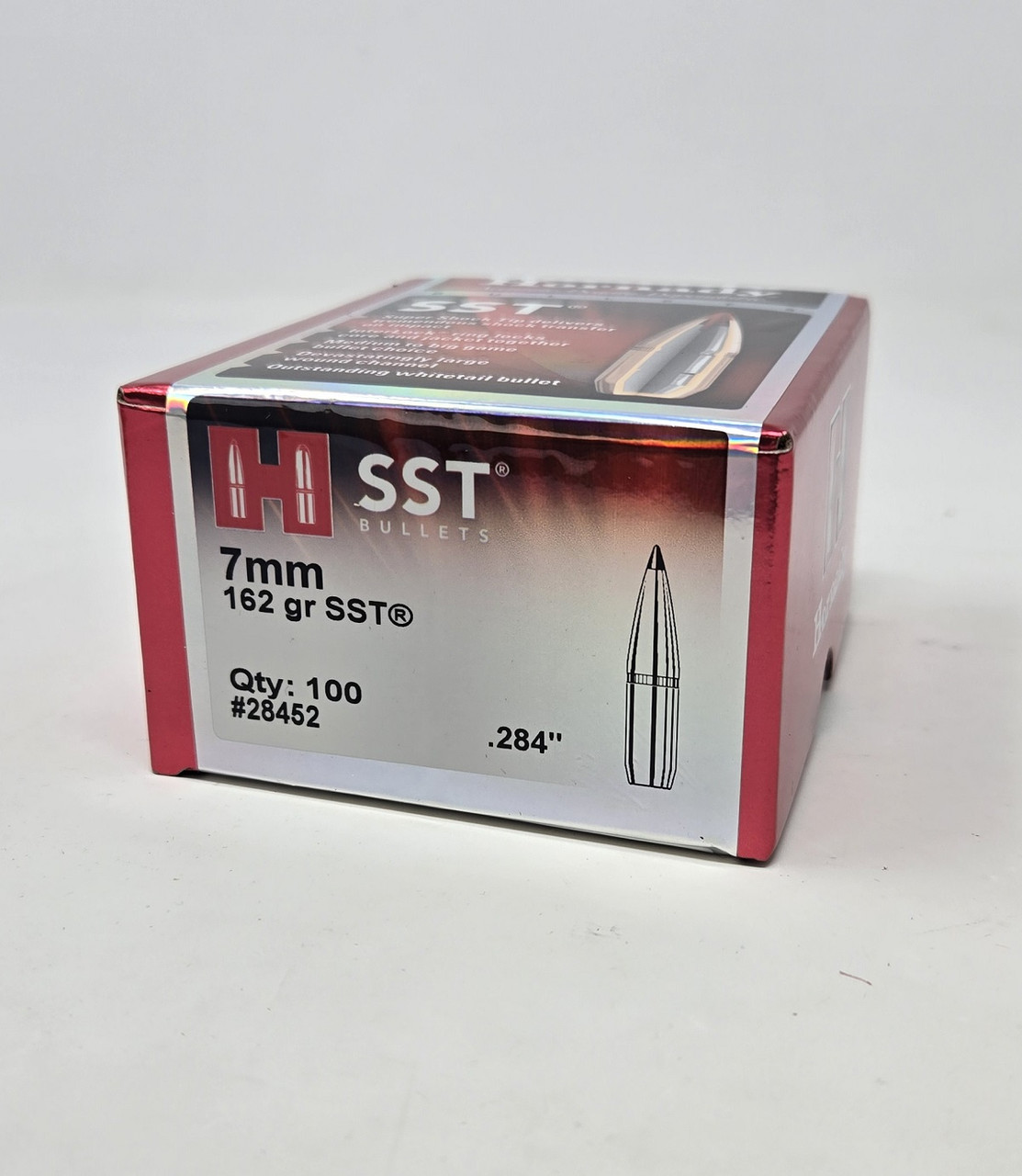 Hornady 7mm 284 Dia Reloading Bullets H28452 162 Grain SST 100 Pieces