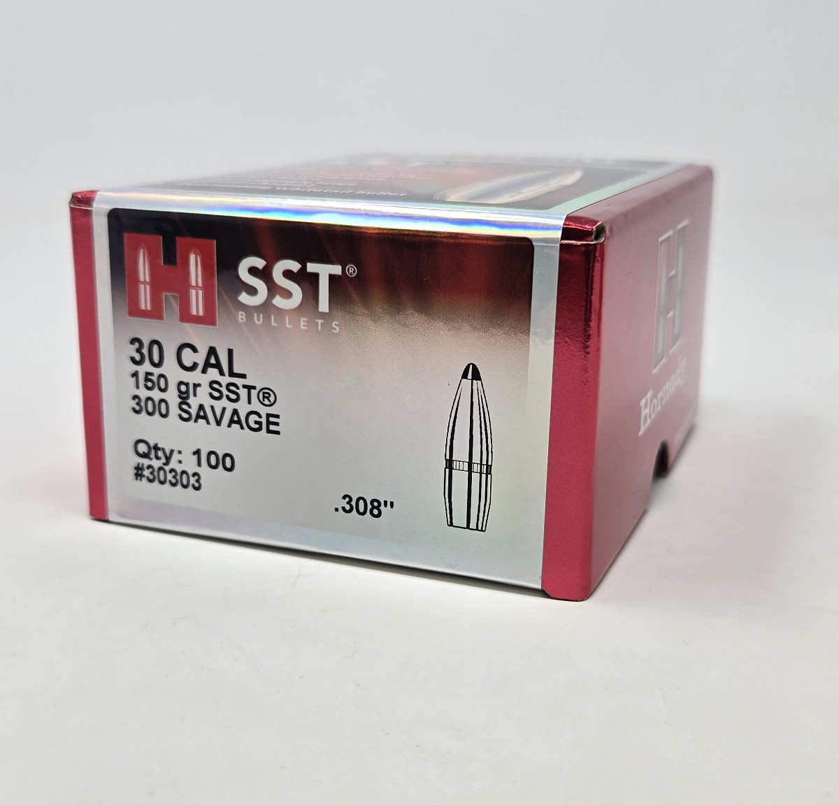 Hornady 30 Cal (.308 Dia) Reloading Bullets For 300 Savage H30303 150 Grain SST 100 Pieces