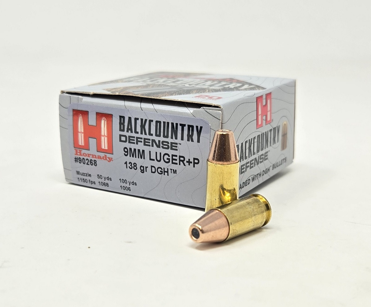Hornady Backcountry Defense DGH JHP +P Ammo