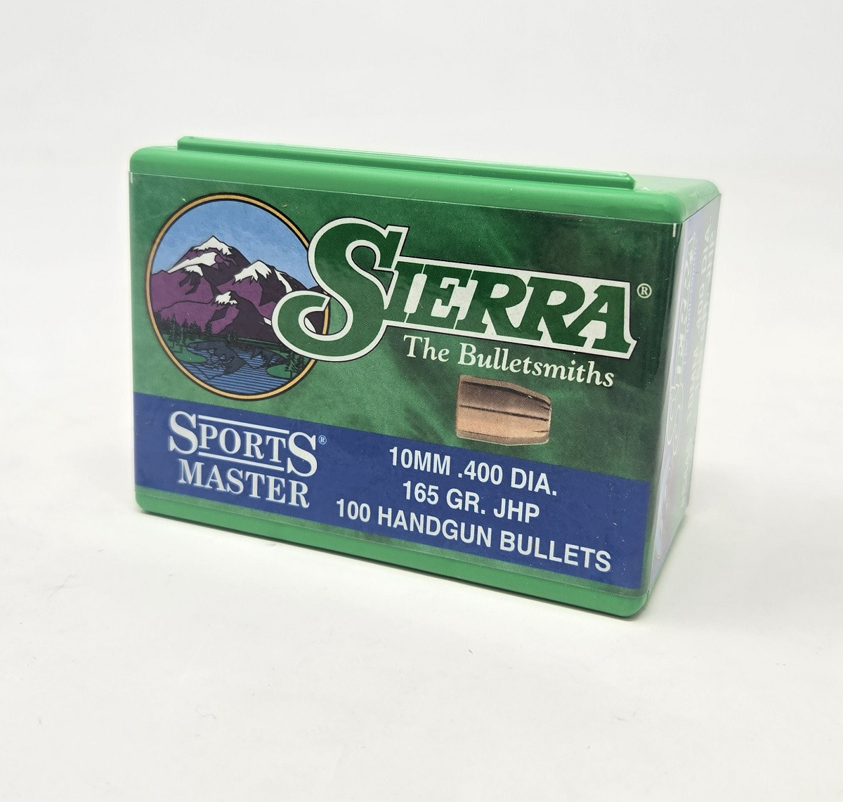Sierra 10mm 400 Dia Reloading Bullets Sports Master SRAA8445 165 Grain Jacketed Hollow Point 100 Pieces
