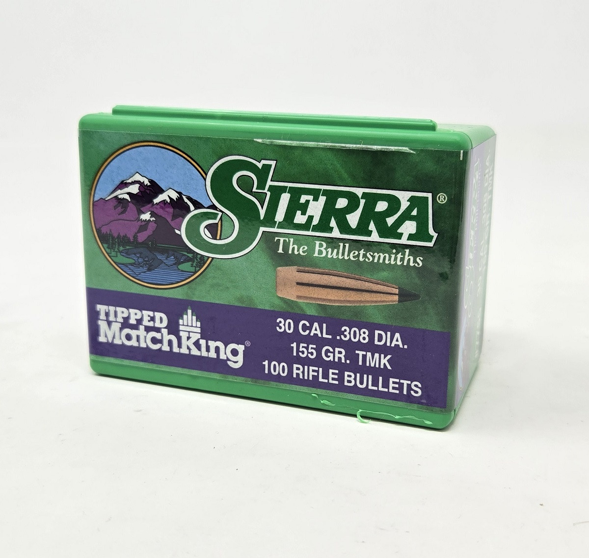 Sierra 30 Cal762mm 308 Dia Reloading Bullets Tipped Matchking SRAA7755 155 Grain Ballistic Tip 100 Pieces