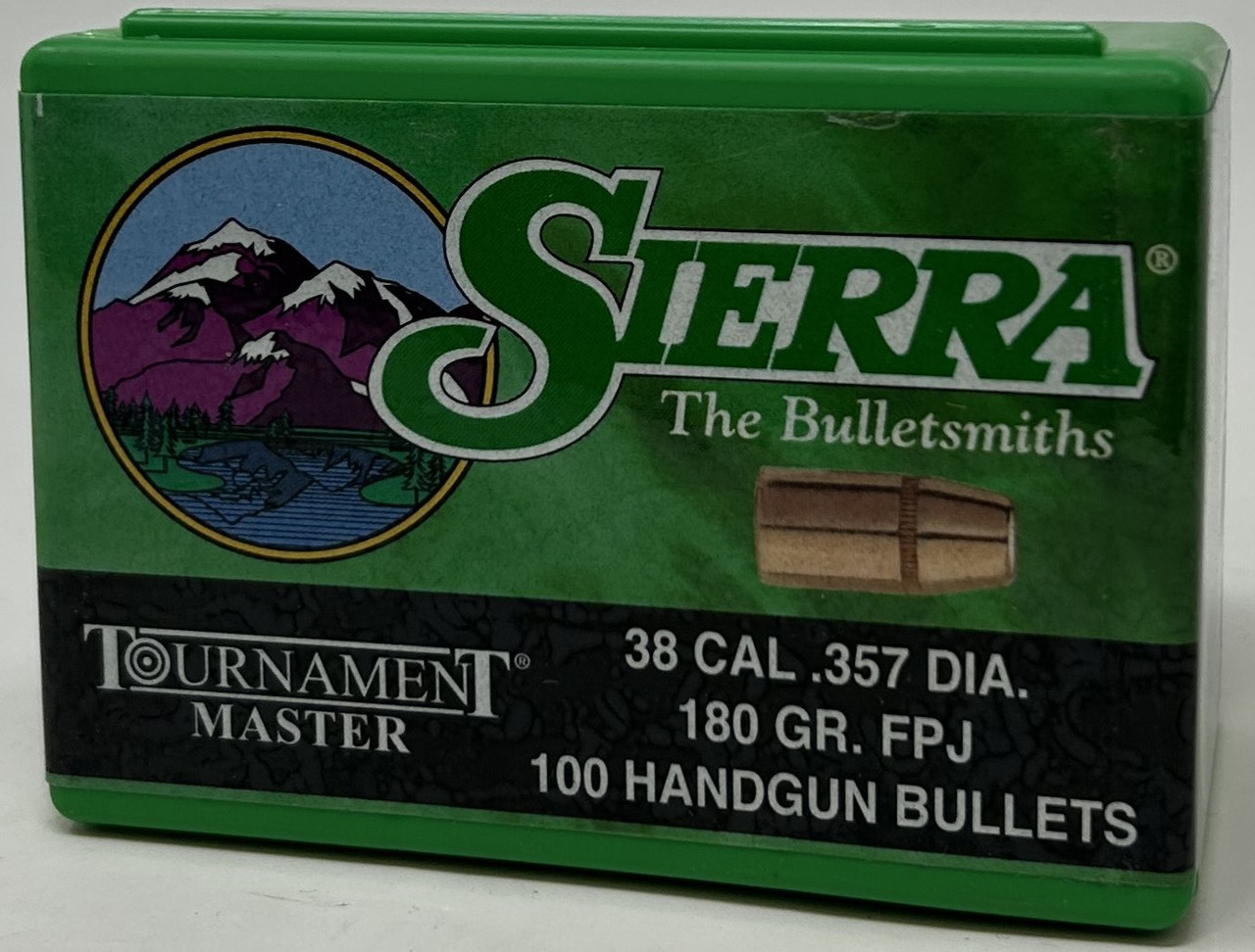 Sierra 38 Cal 357 Dia Reloading Bullets Tournament Master SRAA8370 180 Grain Full Metal Jacket 100 Pieces